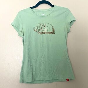 The North Face Light Green Short Sleeve Shirt Size Medium EUC